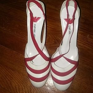 Emporio Red & White heels